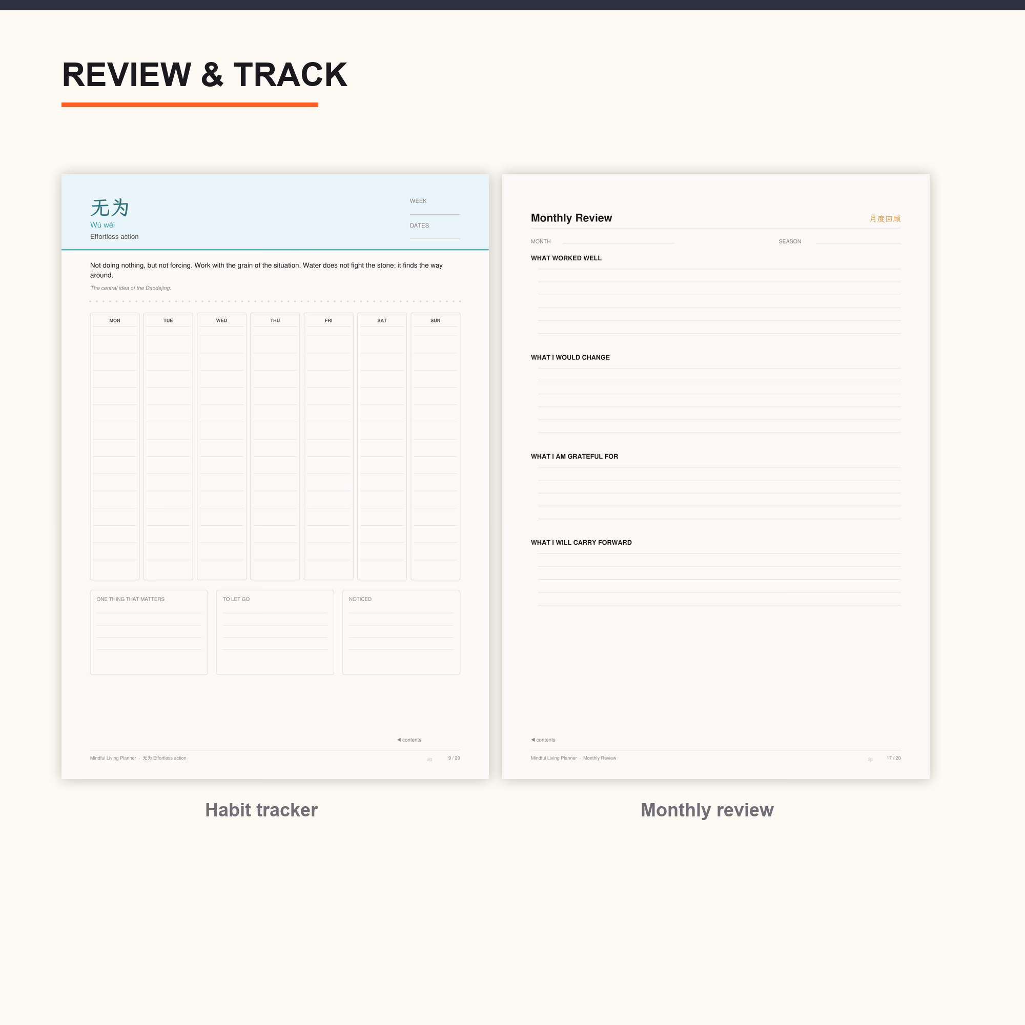 Mindful Living Planer — undatiert 5